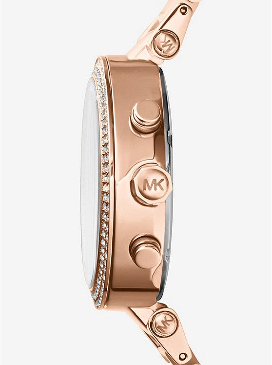 Parker Rose Gold-Tone Blush Acetate Watch | Michael Kors | Luby 