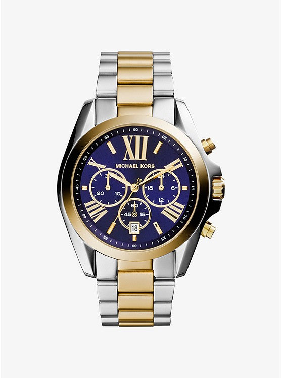 Oversized Bradshaw Two-Tone Watch | Michael Kors | Luby 