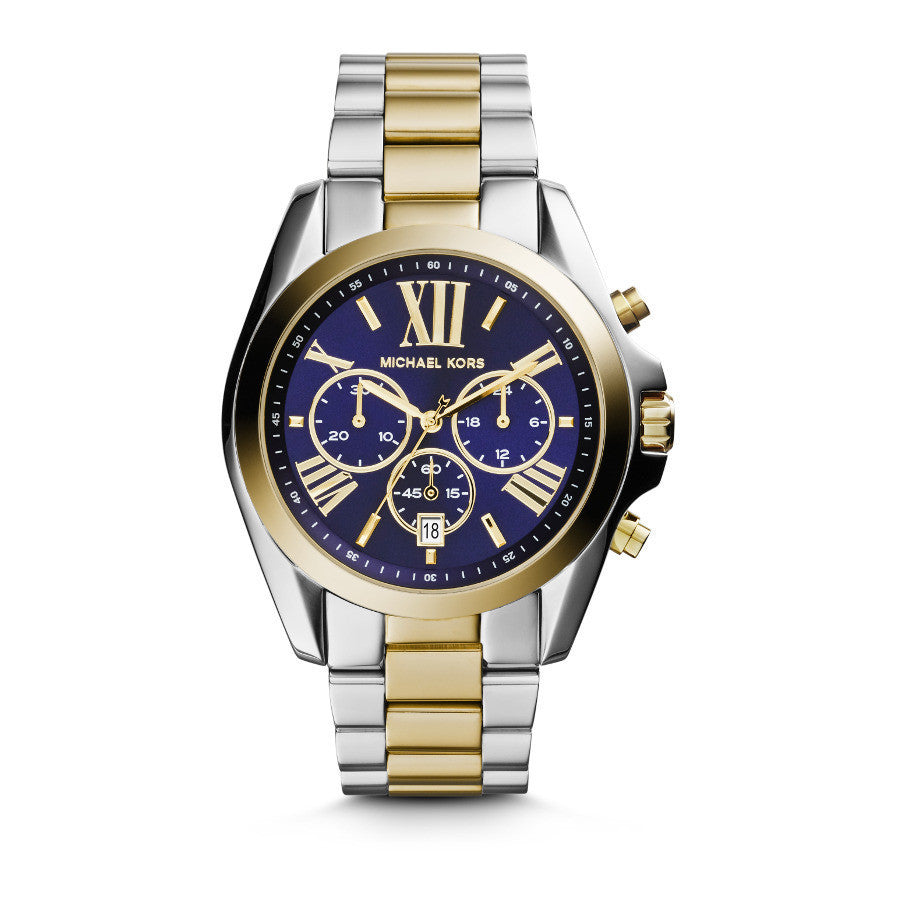 Ladies' Bradshaw Chronograph Watch (Silver/Gold) | Michael Kors | Luby 
