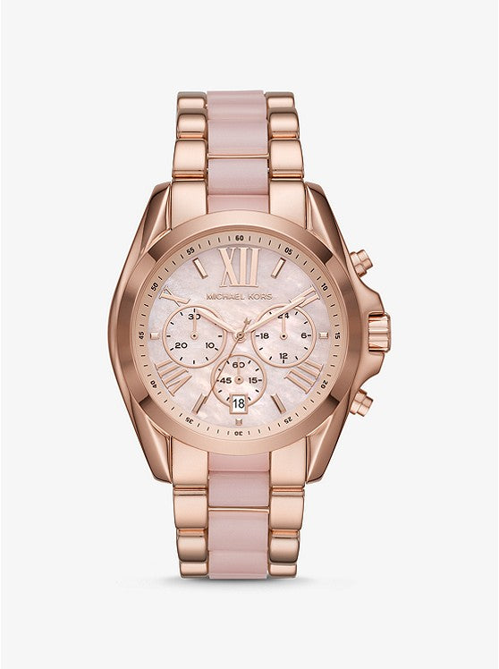 Oversized Bradshaw Watch (Rose-Gold/Pink) | Michael Kors | Luby 