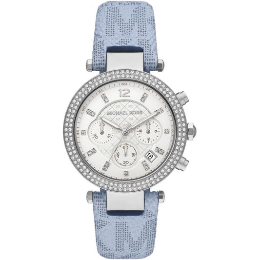 Ladies' Parker Watch (Silver/Pale Blue) | Michael Kors | Luby 