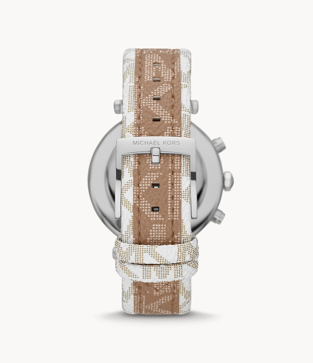 Parker Chronograph Watch (Rose-Gold/White) | Michael Kors | Luby 