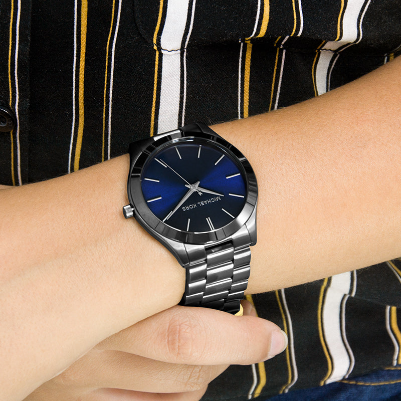 Men's Slim Runway Watch (Gunmetal) | Michael Kors | Luby 