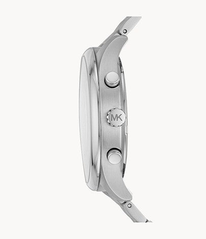 Men's Merrick Chronograph Watch (Silver/Gold) | Michael Kors | Luby 