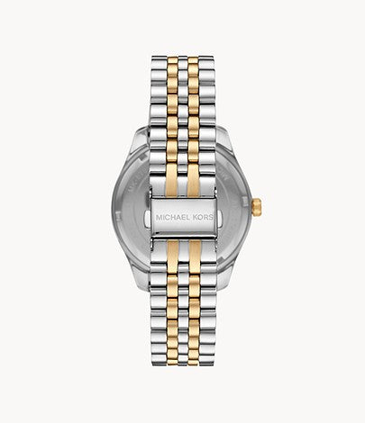 Lexington Three-Hand Two-Tone Stainless Steel Watch | Michael Kors | Luby 