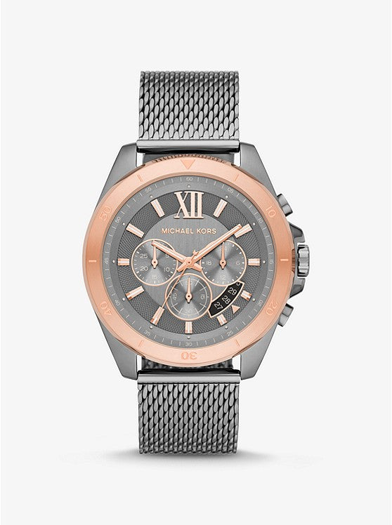 Oversized Brecken Gunmetal Mesh Watch | Michael Kors | Luby 