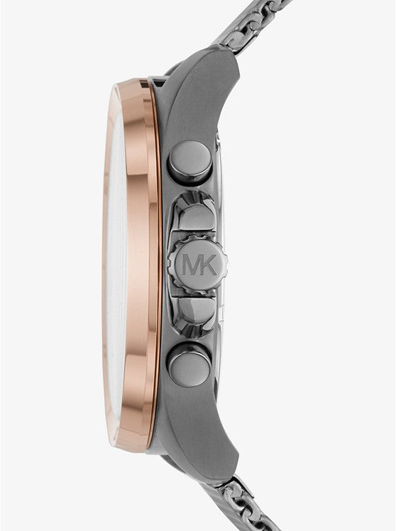 Oversized Brecken Gunmetal Mesh Watch | Michael Kors | Luby 