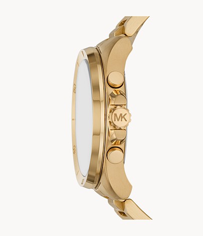 Brecken Chronograph Gold-Tone Stainless Steel Watch | Michael Kors | Luby 