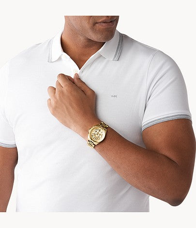 Brecken Chronograph Gold-Tone Stainless Steel Watch | Michael Kors | Luby 