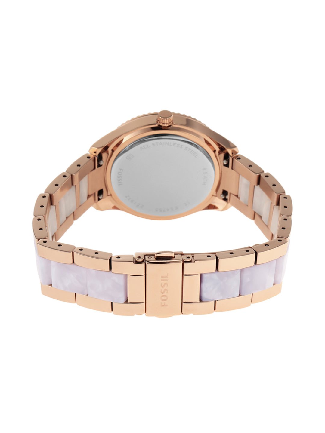 Stella Rose-Gold Tone Stainless-Steel and Acetate Watch | Fossil | Luby 