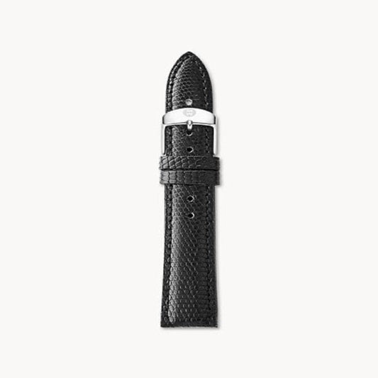 Black Lizard Leather Watch Strap | Michele | Luby 