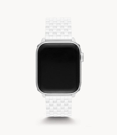 White Ceramic Bracelet Band for Apple Watch® | Michele | Luby 