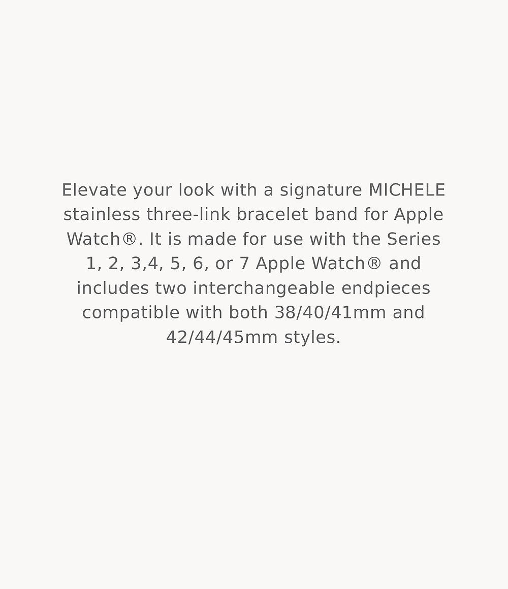 Stainless Bracelet Band for Apple Watch® | Michele | Luby 