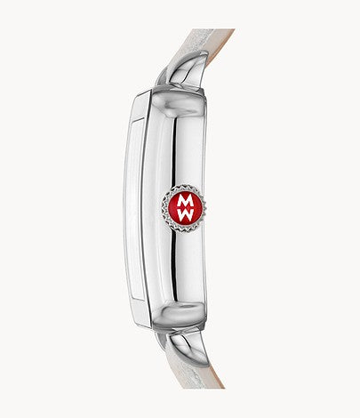 Deco Sport Stainless Topaz Dial Iridescent Leather Watch | Michele | Luby 