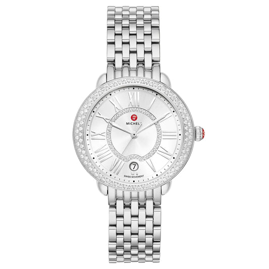 Special-Edition Serein Mid Stainless-Steel Diamond Watch | Michele | Luby 
