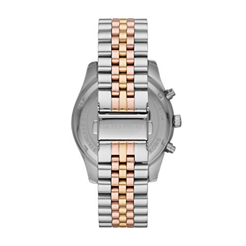 Men's Lexington Chronograph Watch (Silver/RoseGold) | Michael Kors | Luby 