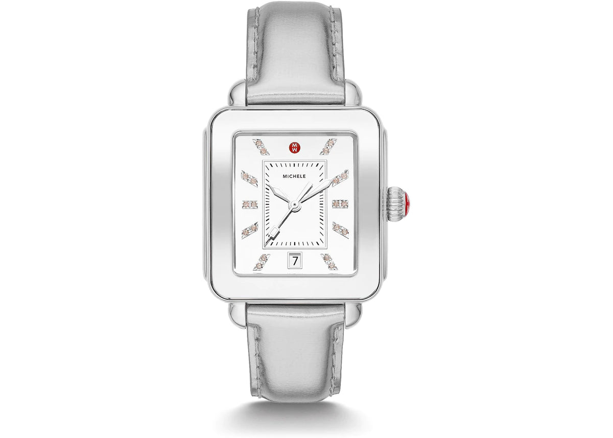 Deco Sport High Shine Silver Watch | Michele | Luby 