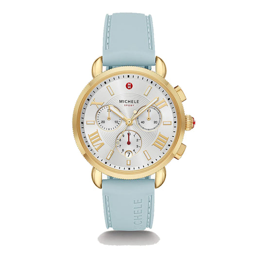 Sporty Sport Sail Seafoam Silicone Watch | Michele | Luby 