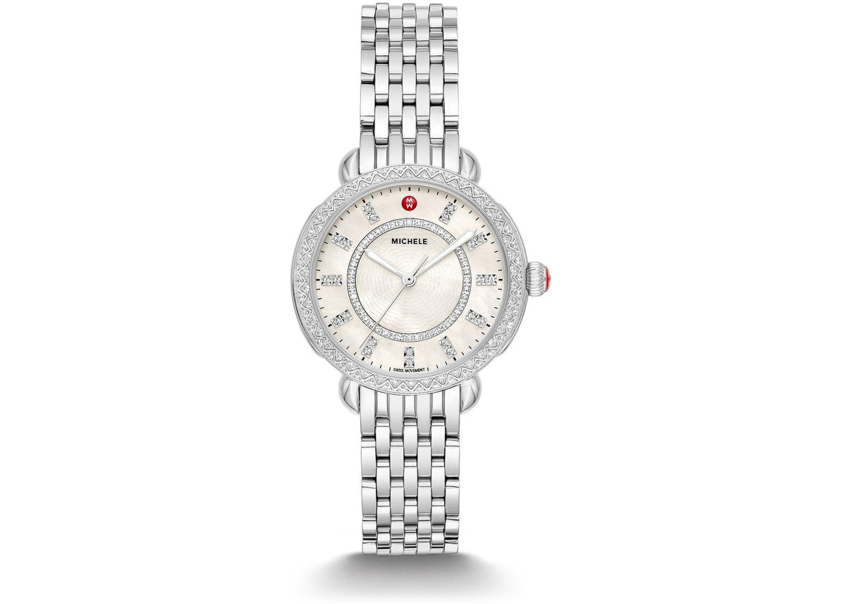 Sidney Classic Stainless Steel Diamond Watch | Michele | Luby 