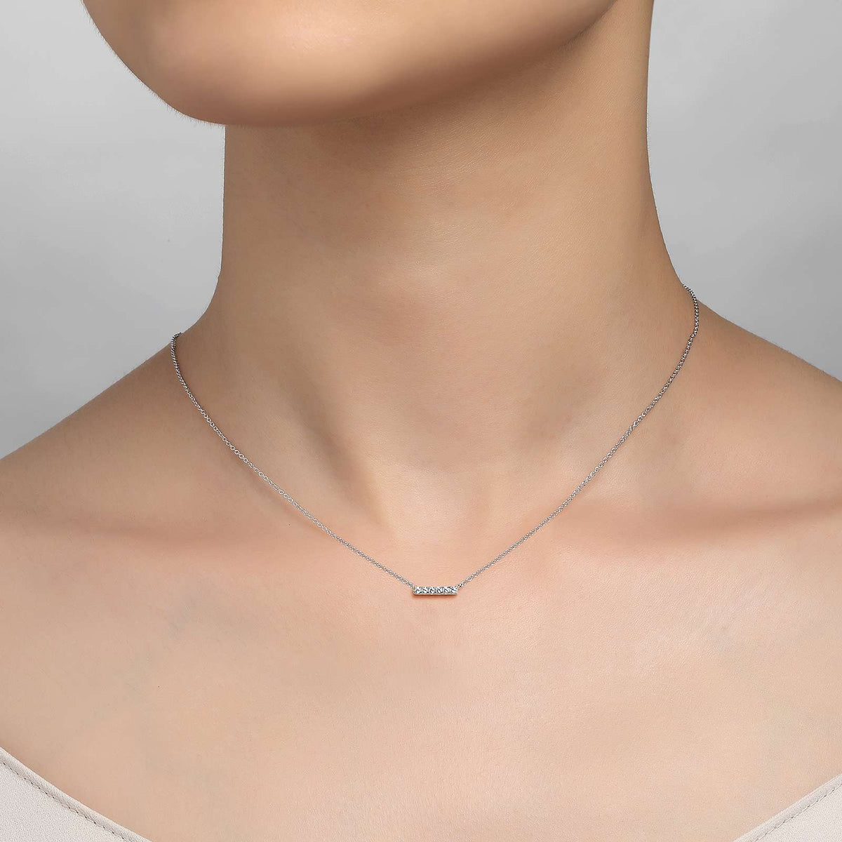 Dainty Bar Necklace | Lafonn | Luby 