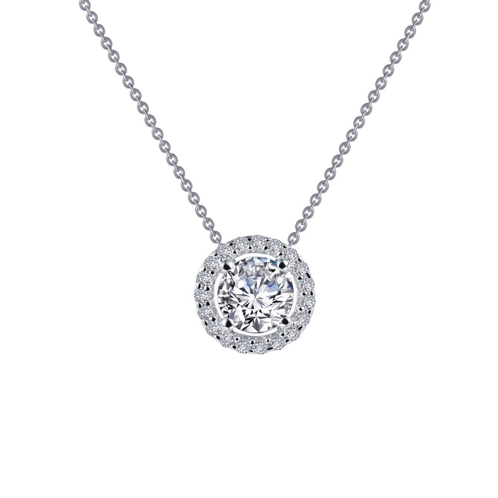 Round Halo Necklace | Lafonn | Luby 