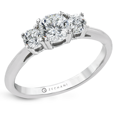 Zeghani 14K Diamond The Three Stone Trinity Engagement Ring | Zeghani | Luby 