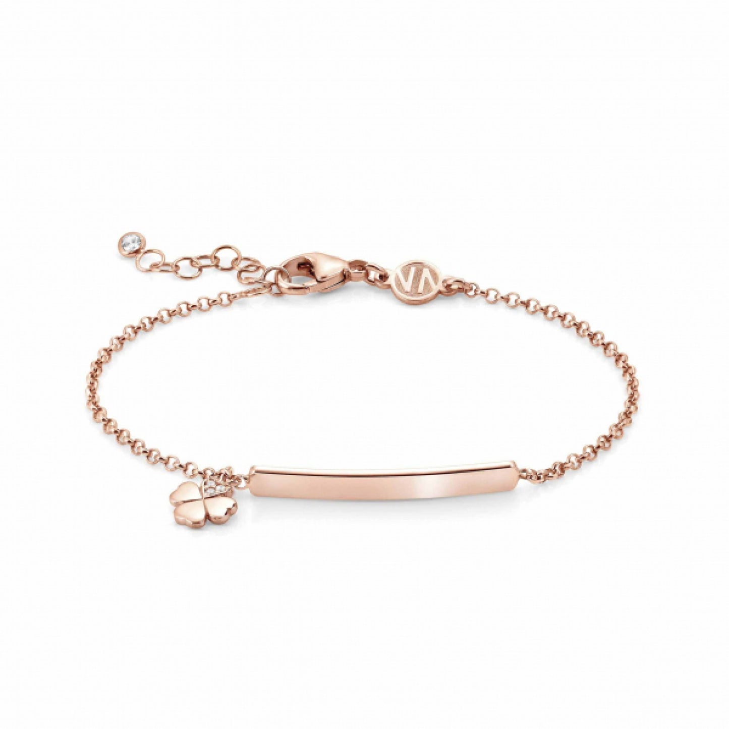 Gioie Rose Gold Bracelet with Four-Leaf Clover Pendant | Nomination Italy | Luby 