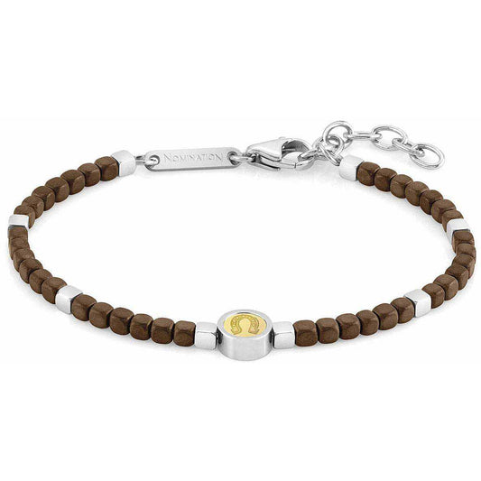 Bracelet Horseshoe Full Brown Hematite | Nomination Italy | Luby 