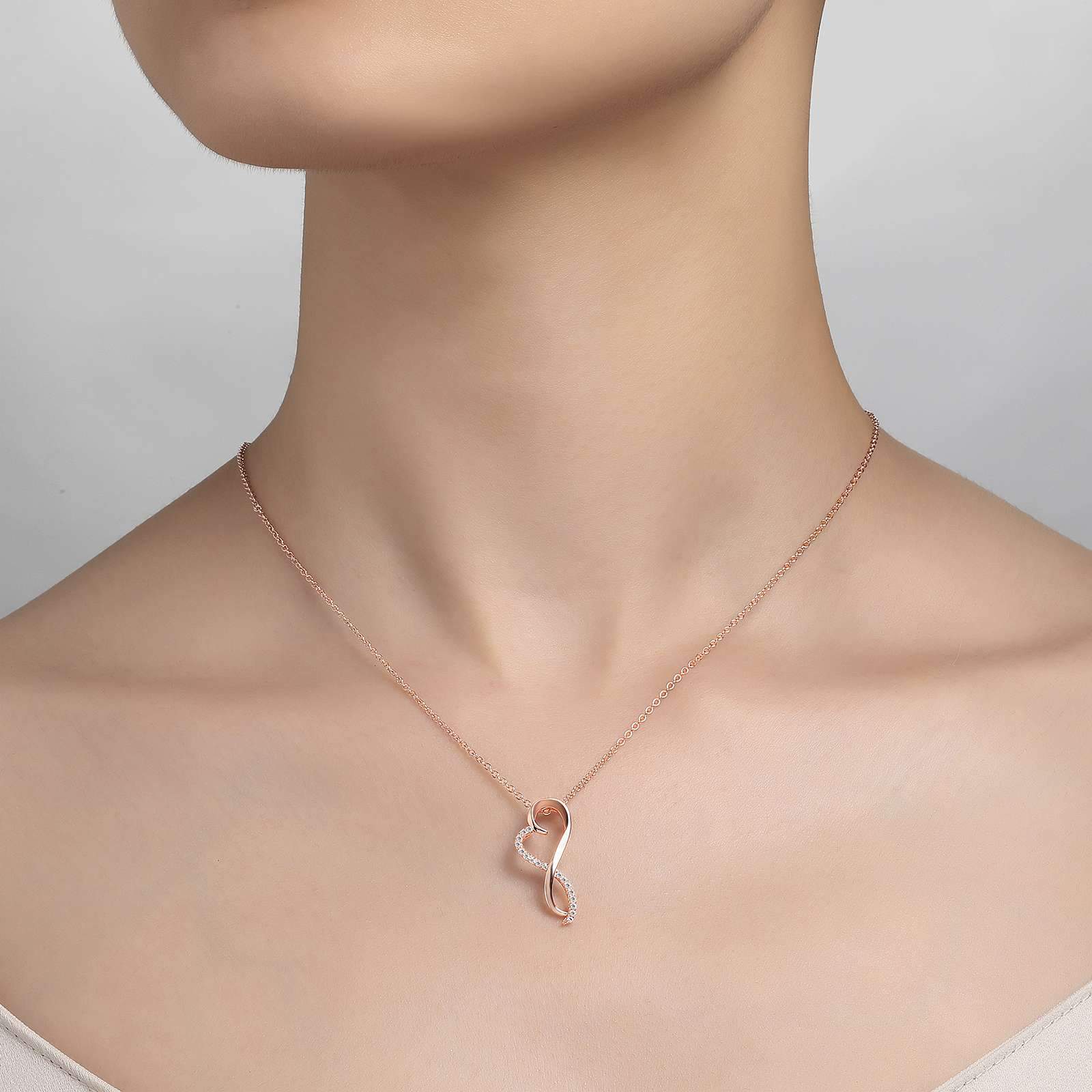 Infinity Heart Pendant Necklace | Lafonn | Luby 