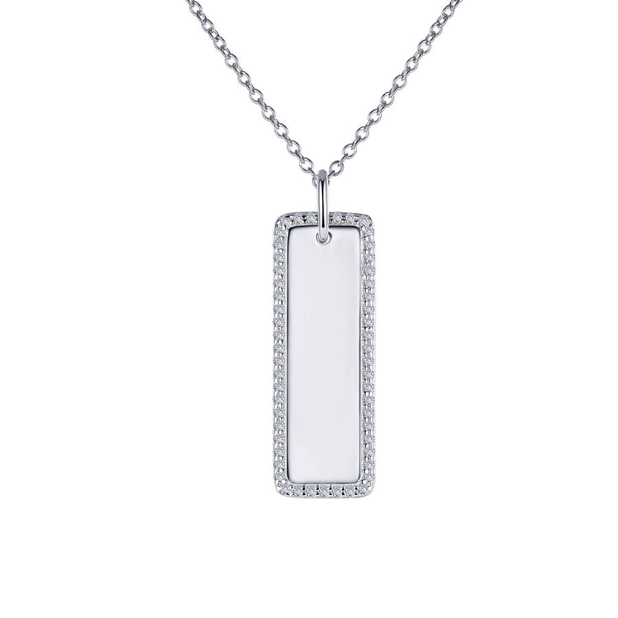 Collar con colgante de barra vertical