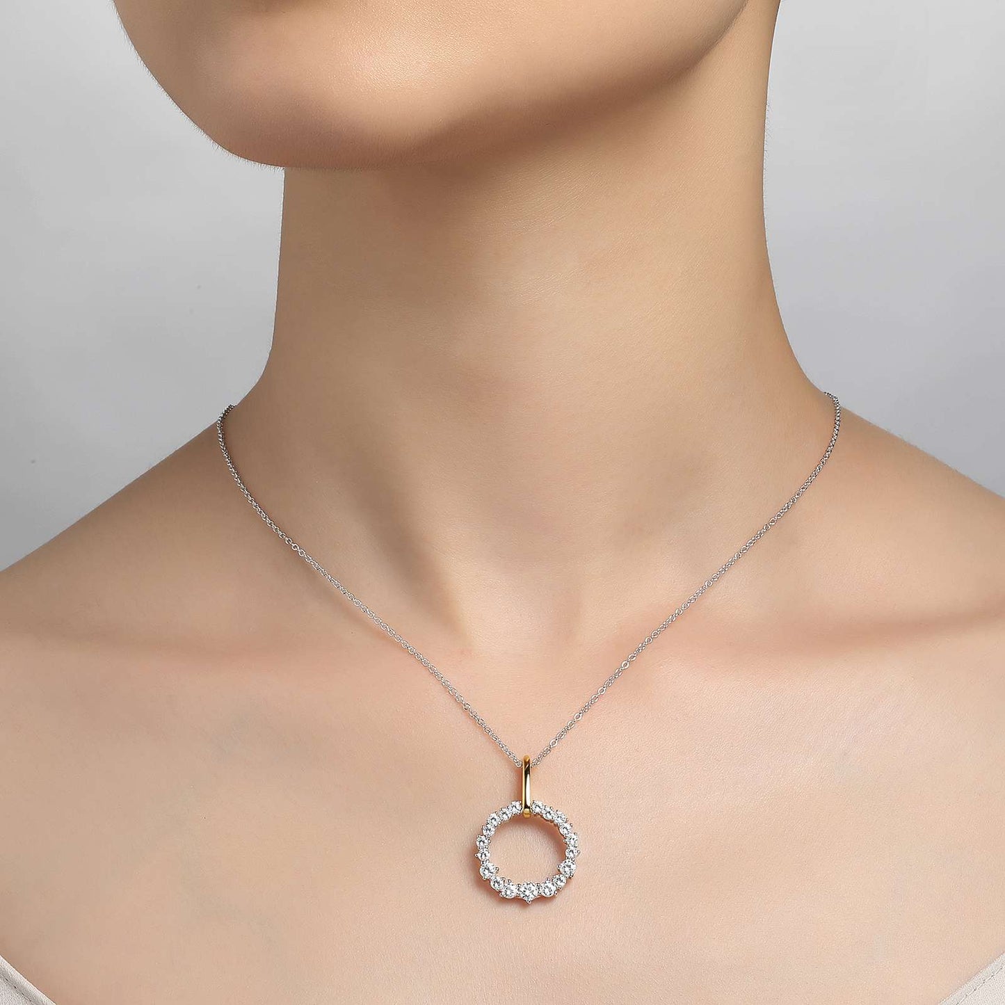 Open Circle Pendant Necklace | Lafonn | Luby 