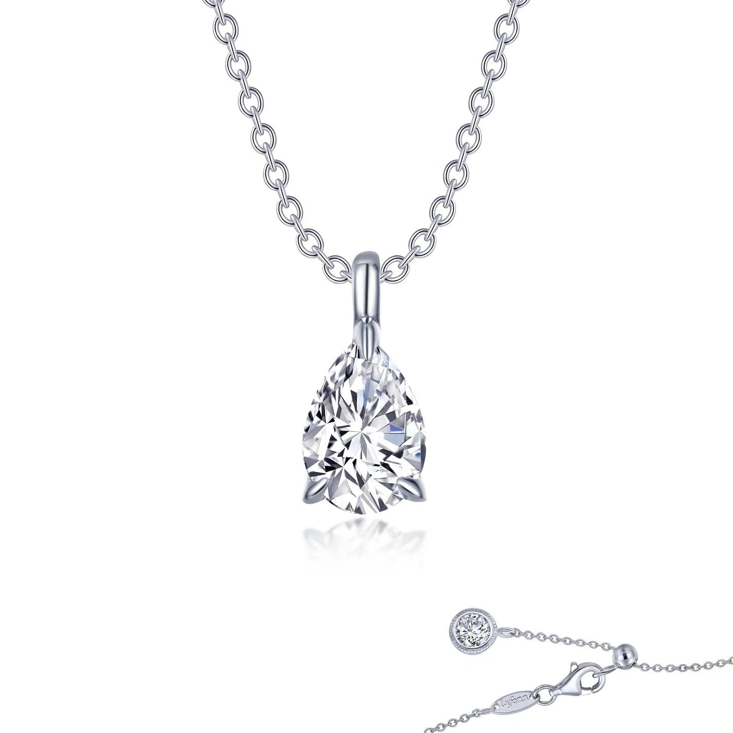 Pear-Shaped Solitaire Necklace | Lafonn | Luby 