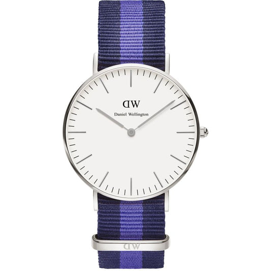 Classic Swansea Watch (Navy Blue-Purple/Silver) | Daniel Wellington | Luby 