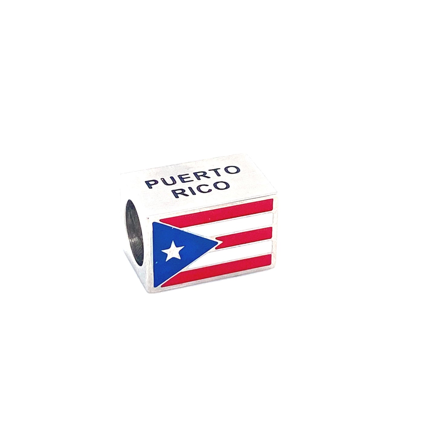 Puerto Rico Flag Steel Link (Red/Blue/White) | Kermar | Luby 