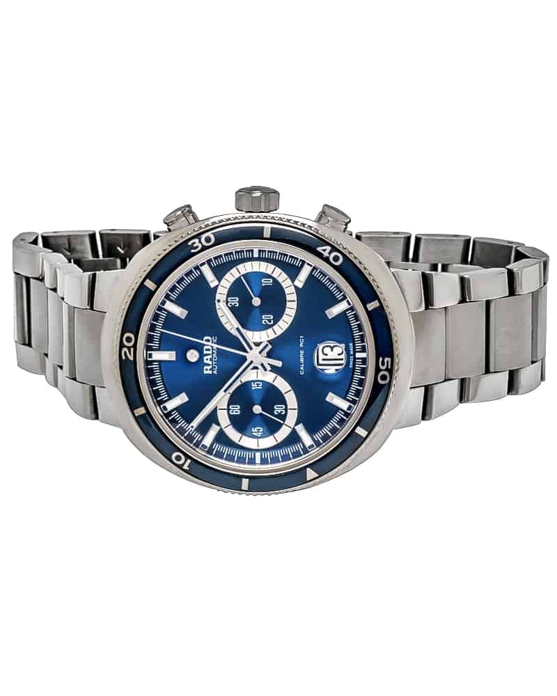 D-Star Automatic Chronograph (Silver-Blue) | Rado | Luby 