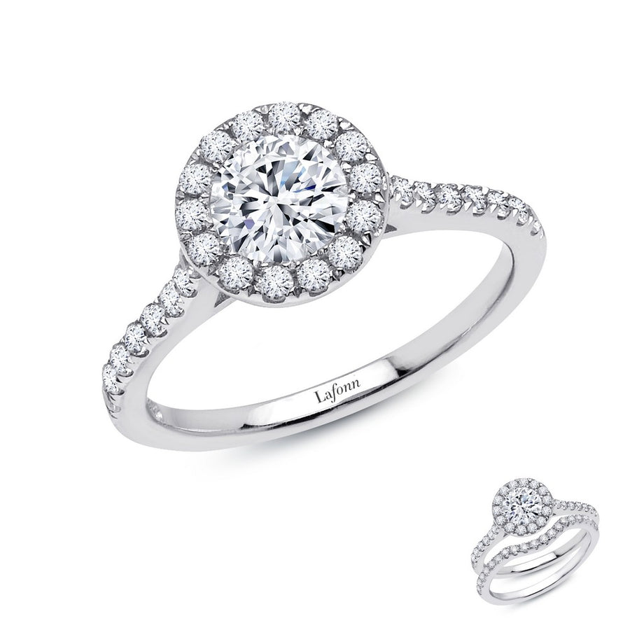Circular Halo Engagement Ring