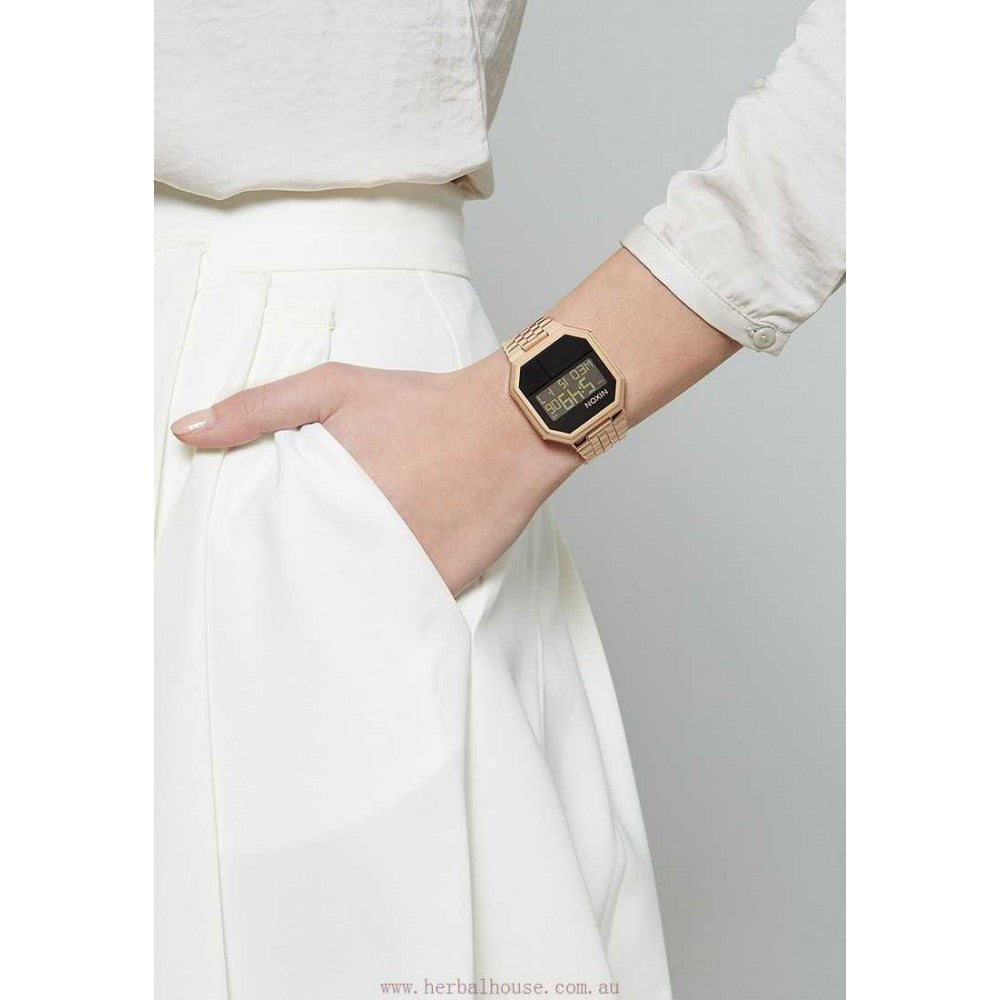 Nixon Rerun Rose Gold New Nixon Re-Run A158 Men's Digital Watch