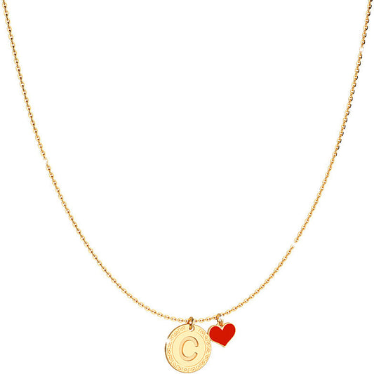 MyWorld Letter C Necklace (Gold) | Rebecca | Luby 