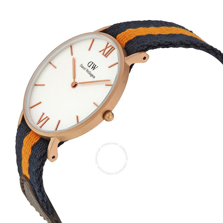 Grace Selwyn Watch (Navy Blue-Orange/Rose-Gold) | Daniel Wellington | Luby 