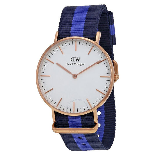 Classic Swansea Watch (Navy Blue-Purple/Rose-Gold) | Daniel Wellington | Luby 