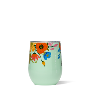 Lively Floral Mint Stemless | Corkcicle | Luby 