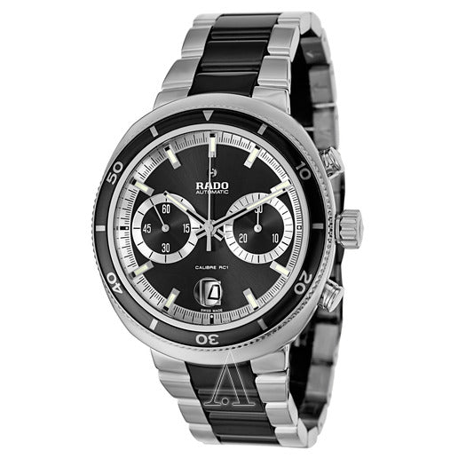 D-Star Automatic Chronograph (Silver-Black) | Rado | Luby 