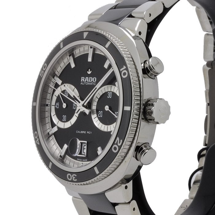 D-Star Automatic Chronograph (Silver-Black) | Rado | Luby 