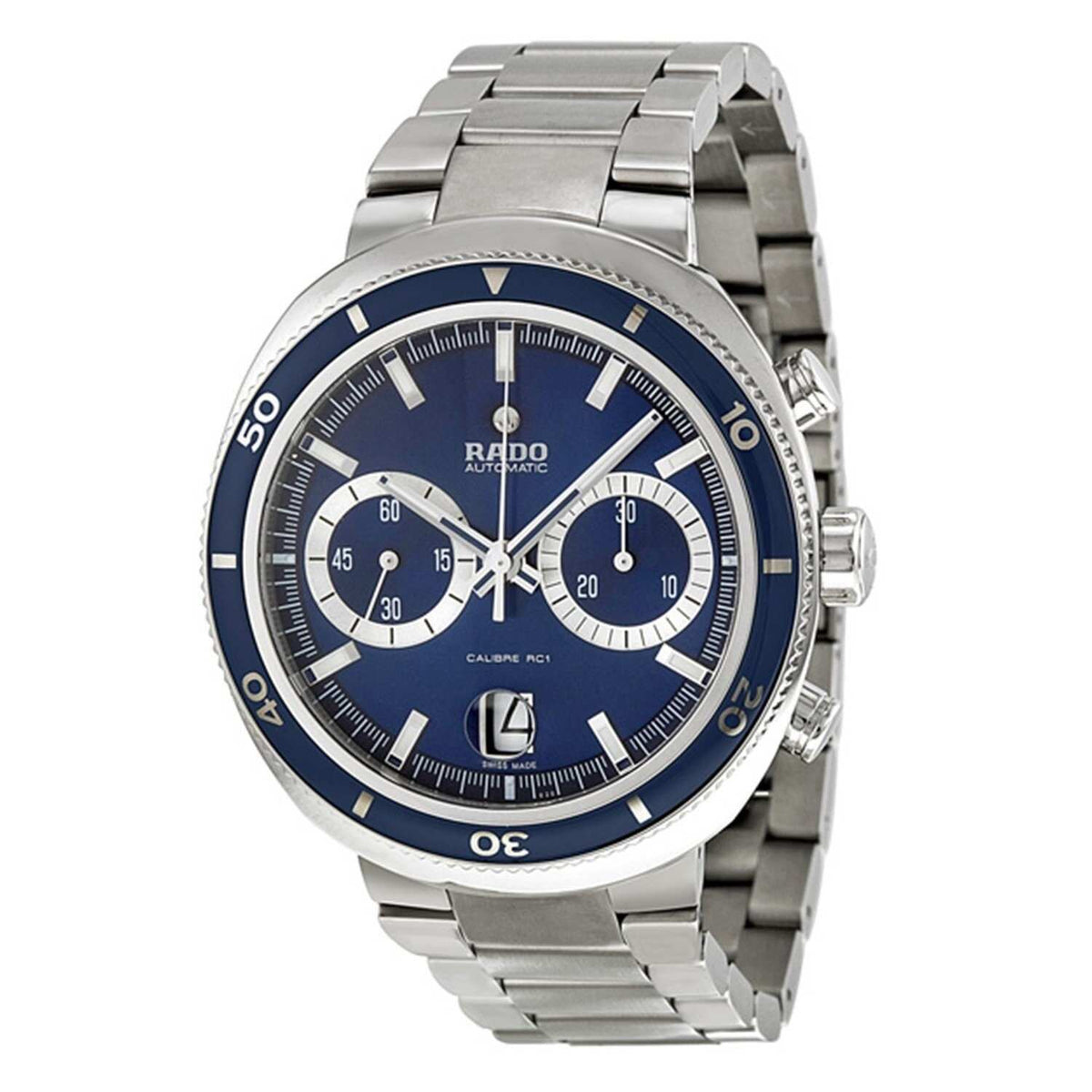 D-Star Automatic Chronograph (Silver-Blue) | Rado | Luby 