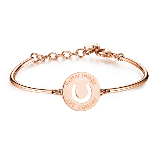 Chakra Horseshoe Pendant Bracelet (Rose-Gold) | Brosway Italia | Luby 