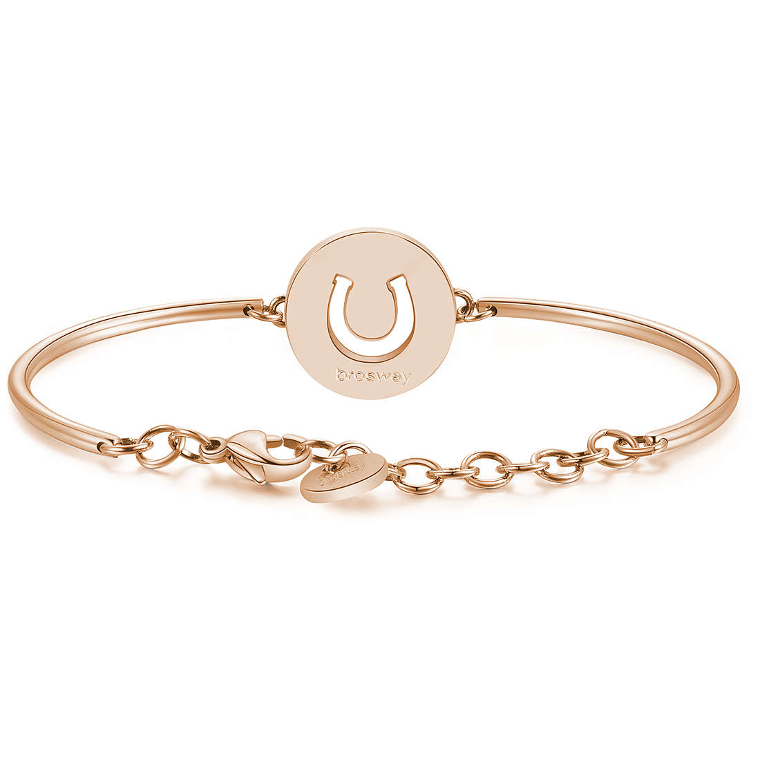 Chakra Horseshoe Pendant Bracelet (Rose-Gold) | Brosway Italia | Luby 