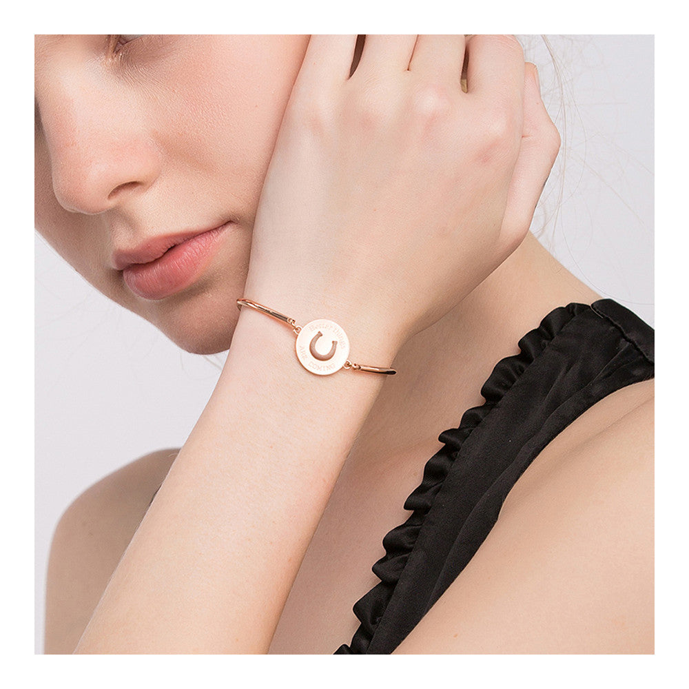Chakra Horseshoe Pendant Bracelet (Rose-Gold) | Brosway Italia | Luby 