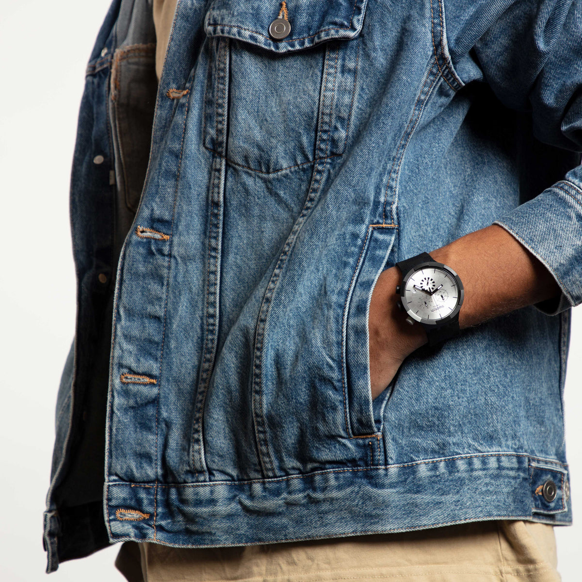 Chequered Silver | Swatch | Luby 