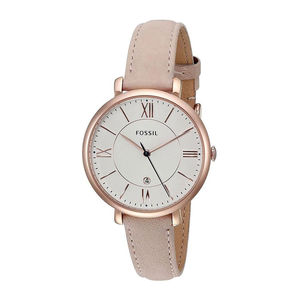 Ladies Jacqueline Watch and Earrings Set (Rose-Gold/Blush) | Fossil | Luby 