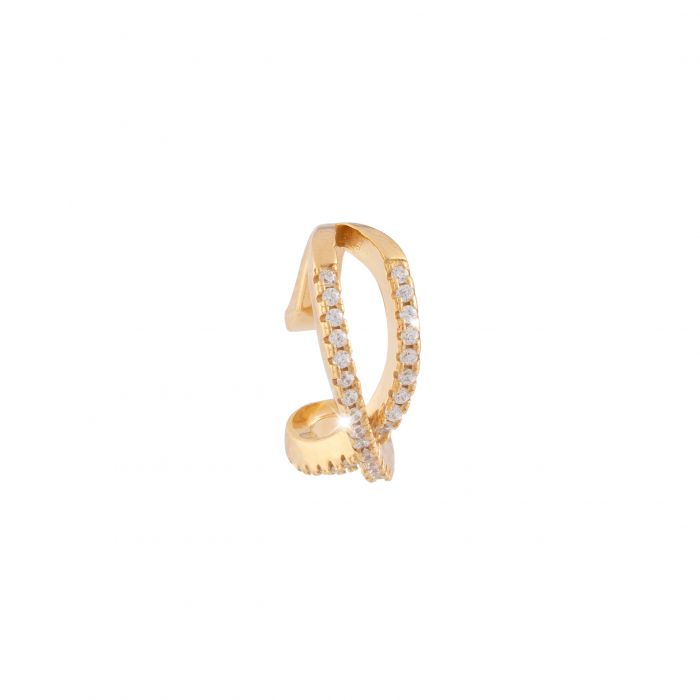 Circe Ear Ring with Cz | Rebecca | Luby 